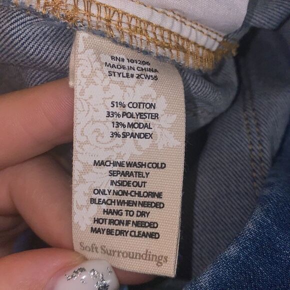 ✨HP✨Soft Surroundings Jeans Ultimate Relaxed Straight✨ - Picture 6 of 10